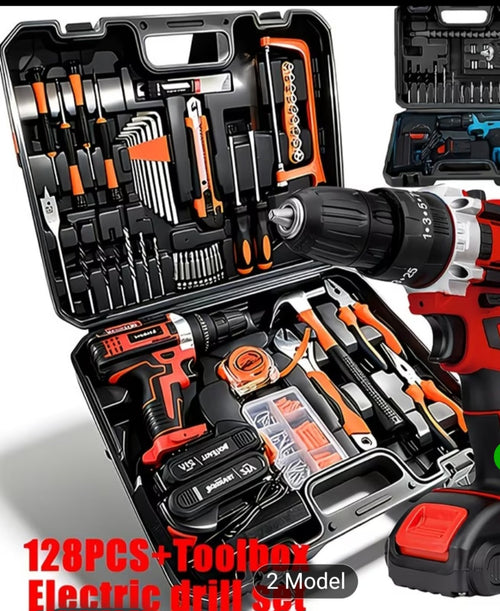 128pc power drill set